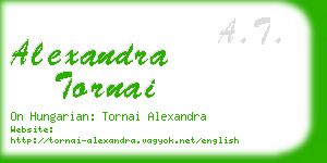 alexandra tornai business card